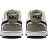 Nike Men’s Court Vision Low Nubuck Shoes(Summit White/Black-silver Sage)