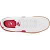 Nike Men’s Court Vision Low Nubuck Shoes(White/Gym Red-gum Med Brown)