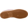 Nike Men’s Court Vision Low Nubuck Shoes(White/Gym Red-gum Med Brown)