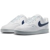 Nike Men’s Court Vision Low Nubuck Shoes(White/Midnight Navy-pure Platinum)