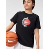 Nike Unisex Big Kids’ Club Basketball T-Shirt – Boys and Girls(Black)