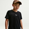 Nike Unisex Big Kids’ Sportswear Club Blur T-Shirt – Boys and Girls(Black)