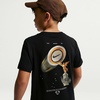 Nike Unisex Big Kids’ Sportswear Club Blur T-Shirt – Boys and Girls(Black)