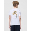 Nike Unisex Big Kids’ Sportswear Club Blur T-Shirt – Boys and Girls(White)