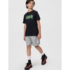 Nike Unisex Big Kids’ Sportswear Club Boxy T-Shirt – Boys and Girls(Black)
