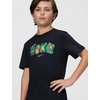 Nike Unisex Big Kids’ Sportswear Club Boxy T-Shirt – Boys and Girls(Black)