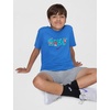 Nike Unisex Big Kids’ Sportswear Club Boxy T-Shirt – Boys and Girls(Star Blue)