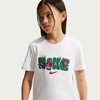 Nike Unisex Big Kids’ Sportswear Club Boxy T-Shirt – Boys and Girls(White)