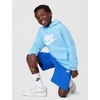 Nike Unisex Big Kids’ Sportswear Club Fleece French Terry Shorts – Boys and Girls(Game Royal/White)