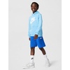 Nike Unisex Big Kids’ Sportswear Club Fleece French Terry Shorts – Boys and Girls(Game Royal/White)