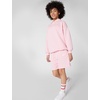 Nike Unisex Big Kids’ Sportswear Club Fleece French Terry Shorts – Boys and Girls(Medium Soft Pink/White)