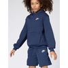 Nike Unisex Big Kids’ Sportswear Club Fleece French Terry Shorts – Boys and Girls(Midnight Navy/White)