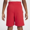Nike Unisex Big Kids’ Sportswear Club Fleece French Terry Shorts – Boys and Girls(University Red/White)