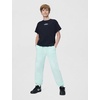 Nike Unisex Big Kids’ Sportswear Club Fleece Loose Pants – Boys and Girls(Barely Green/Barely Green/White)