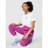 Nike Unisex Big Kids’ Sportswear Club Fleece Loose Pants – Boys and Girls(Hot Fuchsia/Hot Fuchsia/White)