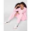 Nike Unisex Big Kids’ Sportswear Club Fleece Loose Pants – Boys and Girls(Medium Soft Pink/Medium Soft Pink/White)