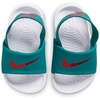 Nike Unisex Kids’ Kawa Slides – Boys Girls Toddlers & Baby Sandals(Energy/Tropical Pink-bright Spruce-white)