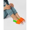 Nike Unisex Kids’ Kawa Slides – Boys Girls Toddlers & Baby Sandals(Total Orange/Hyper Pink/Green Strike)