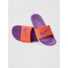 Nike Unisex Kids’ Kawa Slides – Boys Girls Toddlers & Baby Sandals(Turf Orange/Bright Violet/Blue Tint)