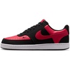 Nike Men’s Court Vision Low Nubuck Shoes(Black/University Red-university Red)