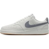 Nike Men’s Court Vision Low Nubuck Shoes(Off White/Stealth-gum Medium Brown)