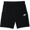Nike Unisex Big Kids’ Sportswear Club Fleece French Terry Shorts – Boys and Girls(Black/White)