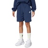 Nike Unisex Big Kids’ Sportswear Club Fleece French Terry Shorts – Boys and Girls(Midnight Navy/White)