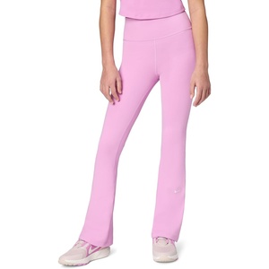 Nike Girls’ One Dri-FIT Flared Leggings(Light Magenta/White)
