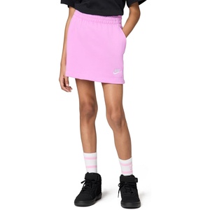 Nike Girls’ Sportswear Club French Terry Skirt(Light Magenta/Light Magenta/White)