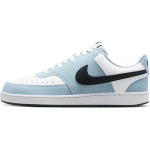 Nike Men’s Court Vision Low Nubuck Shoes(White/Anthracite-lt Armory Blue)