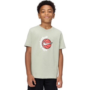Nike Unisex Big Kids’ Club Basketball T-Shirt – Boys and Girls(Spruce Fog)