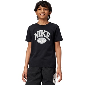 Nike Unisex Big Kids’ Club Football T-Shirt – Boys and Girls(Black)