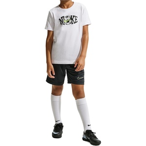 Nike Unisex Big Kids’ Club Soccer T-Shirt – Boys and Girls(White)
