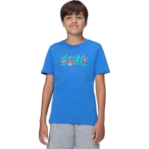 Nike Unisex Big Kids’ Sportswear Club Boxy T-Shirt – Boys and Girls(Star Blue)