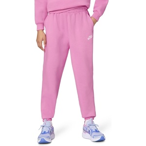 Nike Unisex Big Kids’ Sportswear Club Fleece Loose Pants – Boys and Girls(Light Magenta/Light Magenta/White)