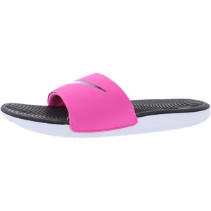 Nike Unisex Kids’ Kawa Slides – Boys Girls Toddlers & Baby Sandals(Laser Fuchsia/Core Black/White/Pink)