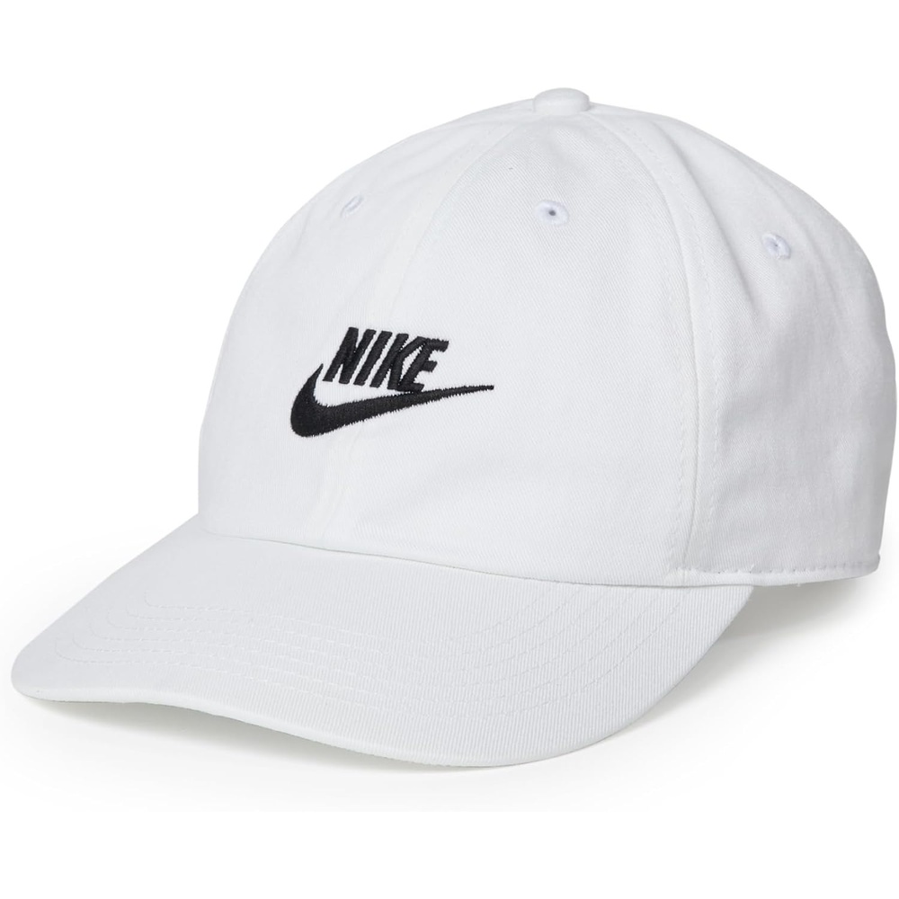 image:imageNike Unisex Big Kids Club Unstructured Futura Wash Cap Hat Boys and GirlsWhiteBlack
