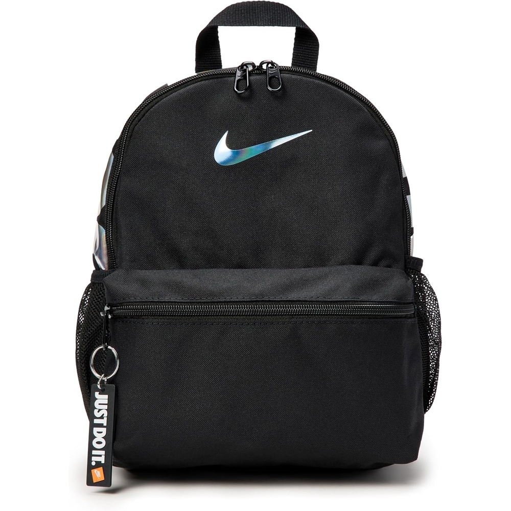 image:imageNike Unisex Kids Classics Brasilia Just Do It Mini Backpack 11L  Boys and GirlsBlackBlackHolo