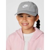 Nike Unisex Big Kids’ Club Unstructured Futura Wash Cap Hat | Boys and Girls(Particle Grey/White)