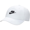 Nike Unisex Big Kids’ Club Unstructured Futura Wash Cap Hat | Boys and Girls(White/Black)