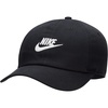 Nike Unisex Big Kids’ Club Unstructured Futura Wash Cap Hat | Boys and Girls(Black/White)