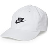 Nike Unisex Big Kids’ Club Unstructured Futura Wash Cap Hat | Boys and Girls(White/Black)