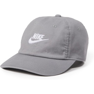 Nike Unisex Big Kids’ Club Unstructured Futura Wash Cap Hat | Boys and Girls(Particle Grey/White)