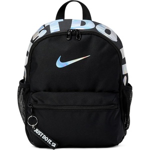 Nike Unisex Kids’ Classics Brasilia Just Do It Mini Backpack (11L) | Boys and Girls(Black/Black/Holslv)