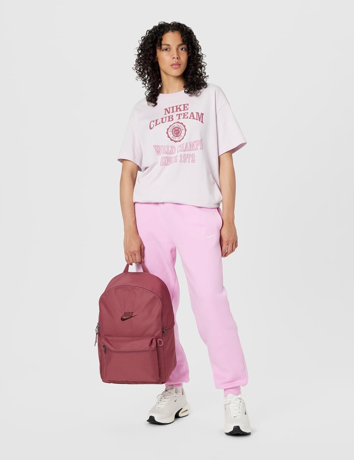 image:imageNike Unisex Adult Classics Heritage Backpack 25L Mens and WomensPink SmokePink SmokeMystic Dates