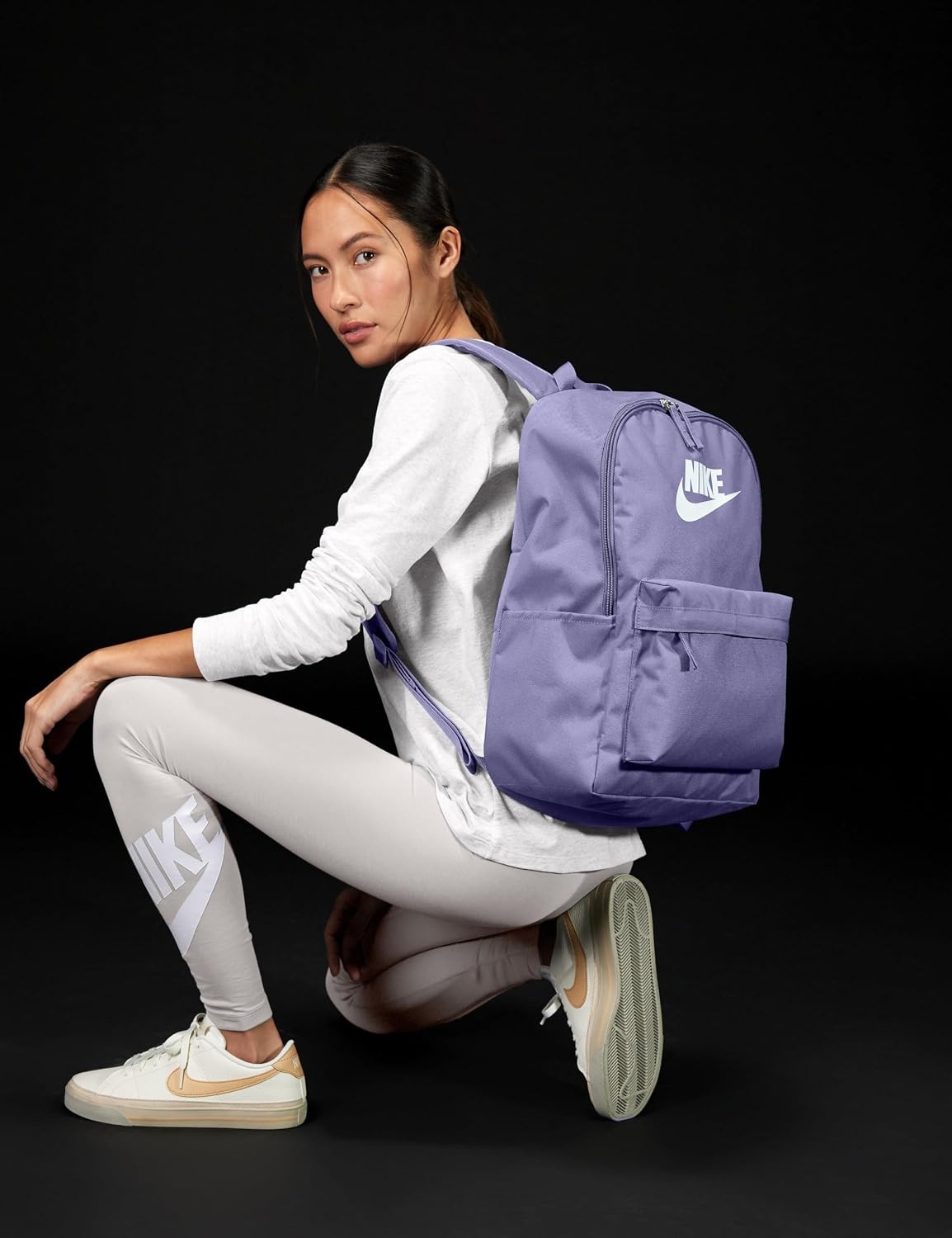 image:imageNike Unisex Adult Classics Heritage Backpack 25L Mens and WomensWorld IndigoWorld IndigoWhite