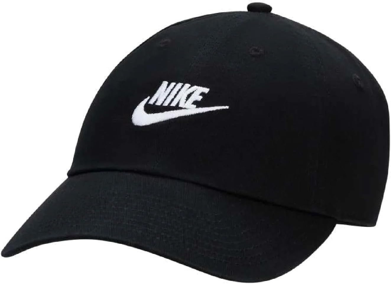 image:imageNike Unisex Adult Club Unstructured Futura Wash Cap Hat Mens and WomensBlackWhite