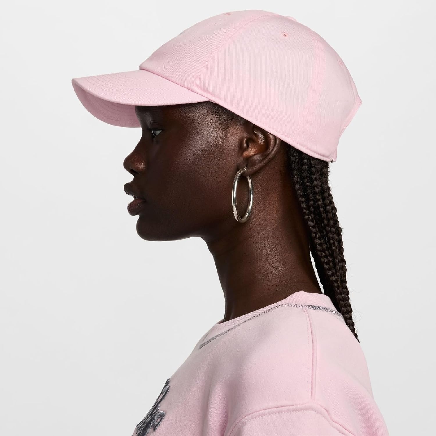 image:imageNike Unisex Adult Club Unstructured Futura Wash Cap Hat Mens and WomensPink Foam White