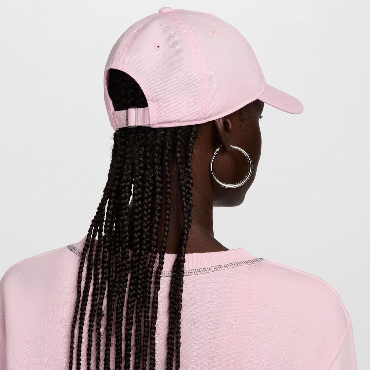image:imageNike Unisex Adult Club Unstructured Futura Wash Cap Hat Mens and WomensPink Foam White
