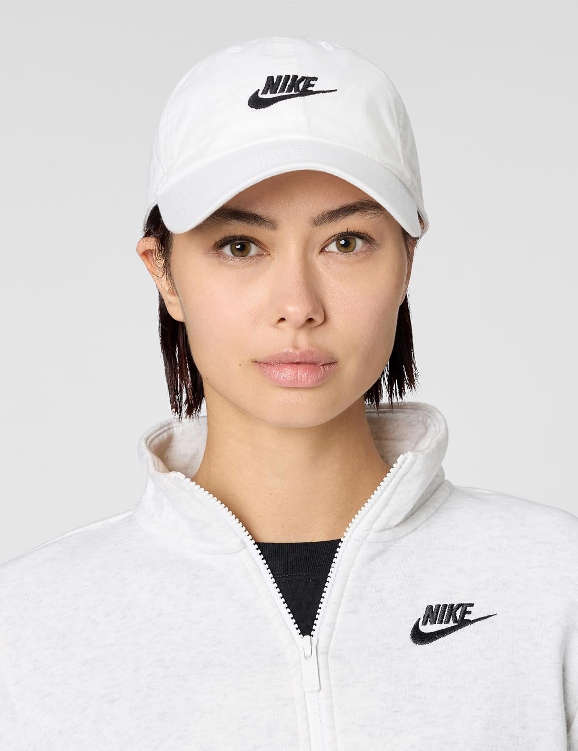image:imageNike Unisex Adult Club Unstructured Futura Wash Cap Hat Mens and WomensWhiteBlack